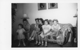 Kids sitting on a couch
