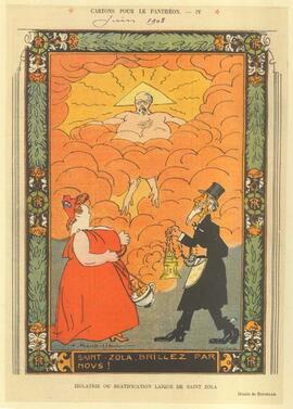 Print, "Izolatrie ou Beatification Laique de Saint Zola!"