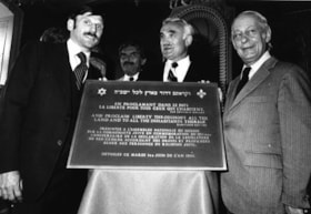 150th Anniversary of the 1832 Act/Premier R. Levesque, B.J. Finestone, F. Schlesinger