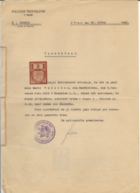 Police certificate