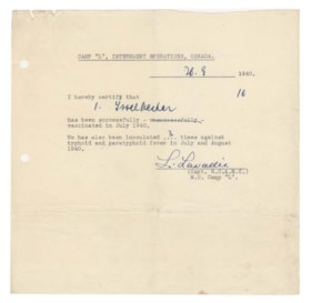 Medical certificate