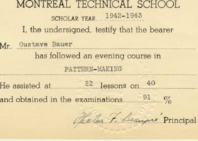 Education certificate