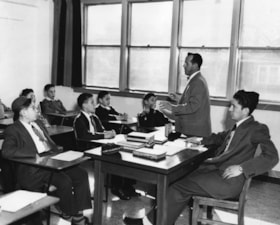 Hamilton, Ontario/ Talmud Torah classroom. Jewish education