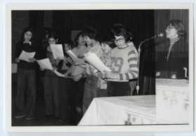 Ottawa Talmud Torah students perform a Chanukah song.