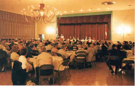 View of the audience and head table at the Jewish Community Council of Ottawa Annual General Meeting.