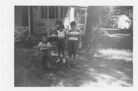 Murray Allice, Beverly Allice, and Gordon Allice at Lake George