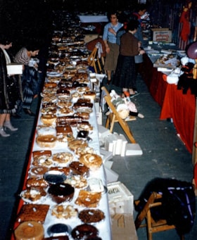 A table of home made goodies for sale at the Ottawa Hadassah Wizo Bazaar