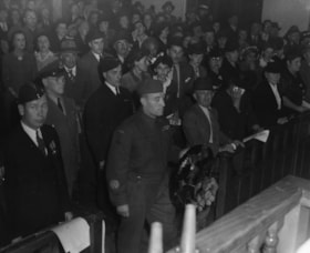 Canadian Jewish Legion/ Service in synagogue.