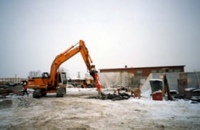 One image from an album containing 68 photographs illustrating the construction of the Soloway Jewish Community Centre of Ottawa.