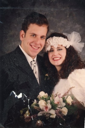Unidentified bride and groom