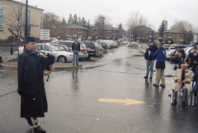Veterans gathering at a Remembrance Day ceremony at the JCC