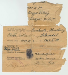 Internment certificate