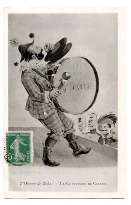 Postcard, "L'Oeuvre de Zola. - Le Confession de Claude"