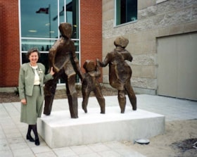 Dawn Logan, archivist of the Ottawa Jewish Archives, outside the Soloway Jewish Community centre.