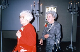 Sylvia Smith and Rose Betcherman at the Ottawa Hadassah Youth Aliyah Dinner honouring members of 50 years or more.
