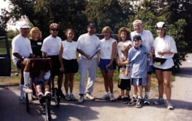 22 photos of Mezuzah runners including Dr. Norman Barwin on Soloway Jewish Community Centre Opening Day.