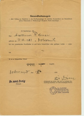 Medical certificate