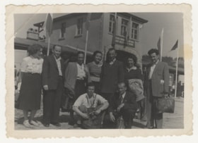 Group in Front of Entrance to Gross Rosen Concentration Camp