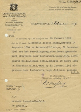Deportation certificate