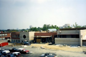 One image from 16 in an envelope of photographs illustrating the construction of the Soloway Jewish Community Centre of Ottawa.
