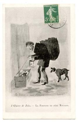 Postcard, "L'Oeuvre de Zola. - La Fortune du Pere Rougon"
