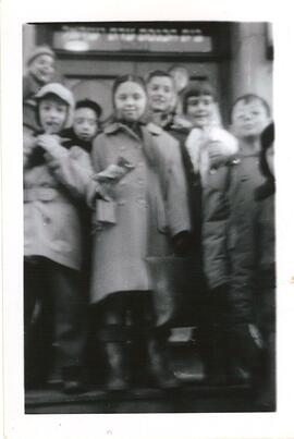 Group portrait of students, Adath Israel School, Montreal.