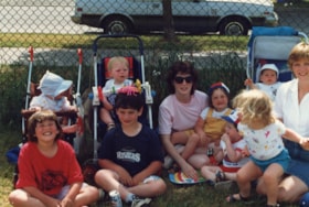 Group of kids on a lawn