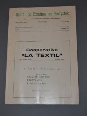 Sobre los Caminos de Bialystok: Revista de la Union Residentes de Bialystok y sus Alrededores
