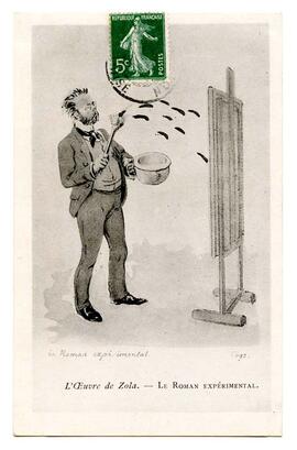 Postcard, "L'Oeuvre de Zola. - Le Roman Experimental"