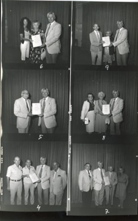 Contact sheet with six images from an Ottawa Jewish Community Foundation event.